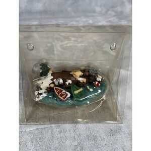 Lemax Carole Towne‎ Collection Wharf Dock Boat Christmas Village Accessories